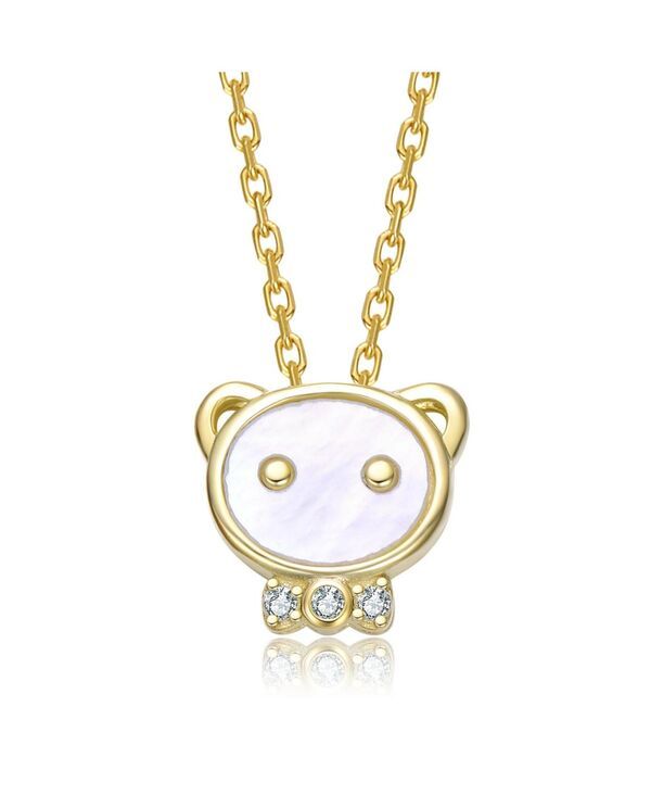 ジジガール レディース アクセサリー ネックレス・チョーカー・ペンダントトップ レース GiGiGirl Plated with MotherofPearl Clear Cubic Zirconia