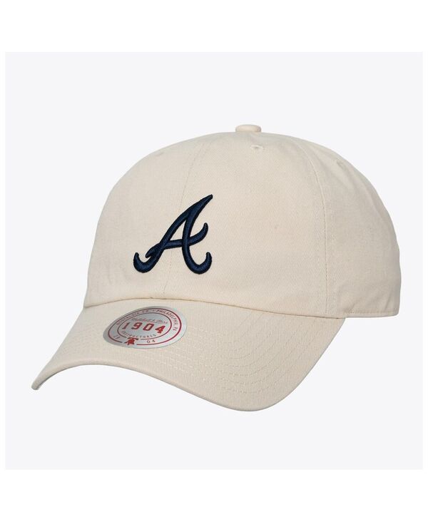 ミッチェルネス メンズ アクセサリー 帽子 Mitchell Ness Mens and Womens Cream Atlanta Braves OffSeason 1904 Strapback Ad