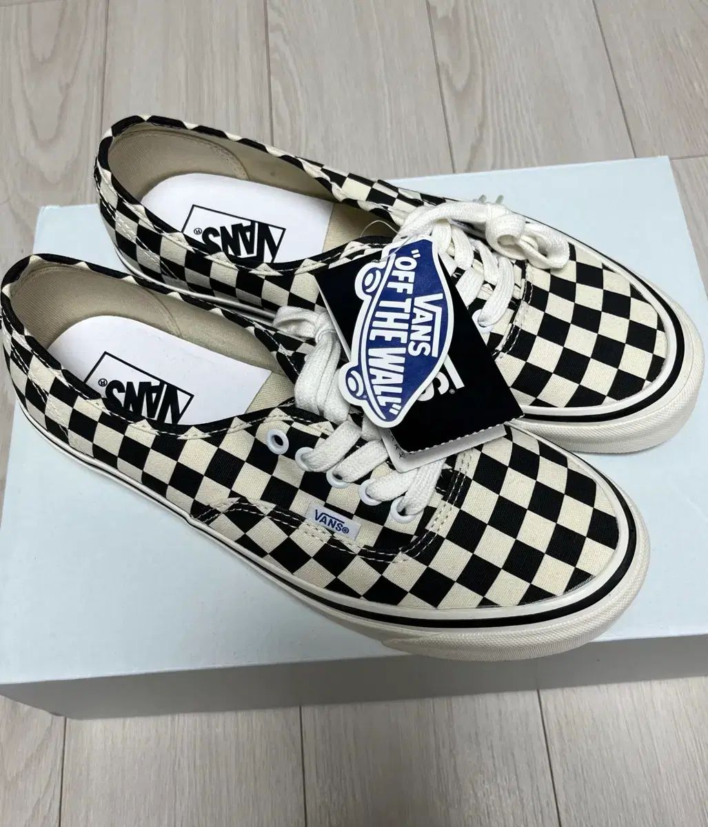 265/新品) VANS ヴァンズ アセンティック 44 DX エナハイム チェッカーボード ブラック