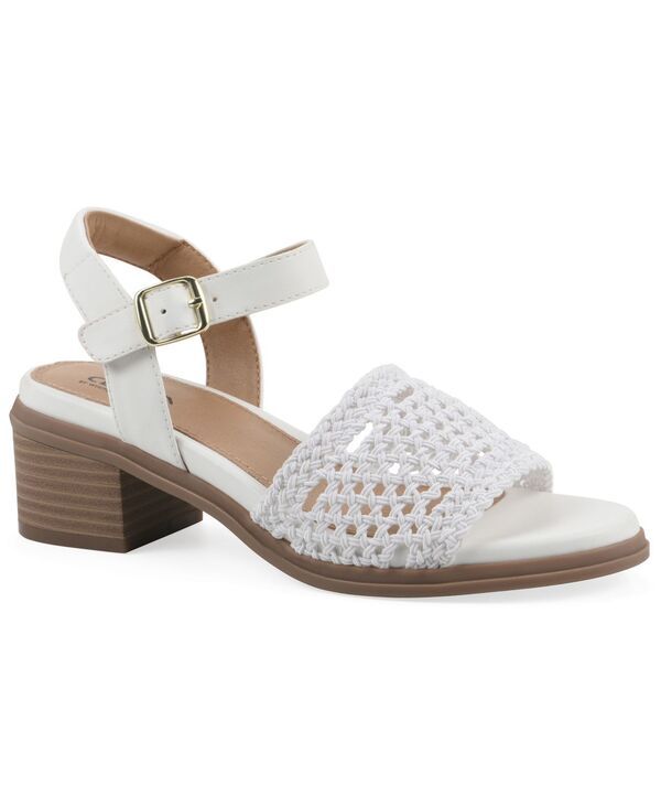 クリフバイホワイトマウンテン レディース シューズ サンダル ヒール Cliffs by White Mountain Womens Cortland Block Heel Sandals White
