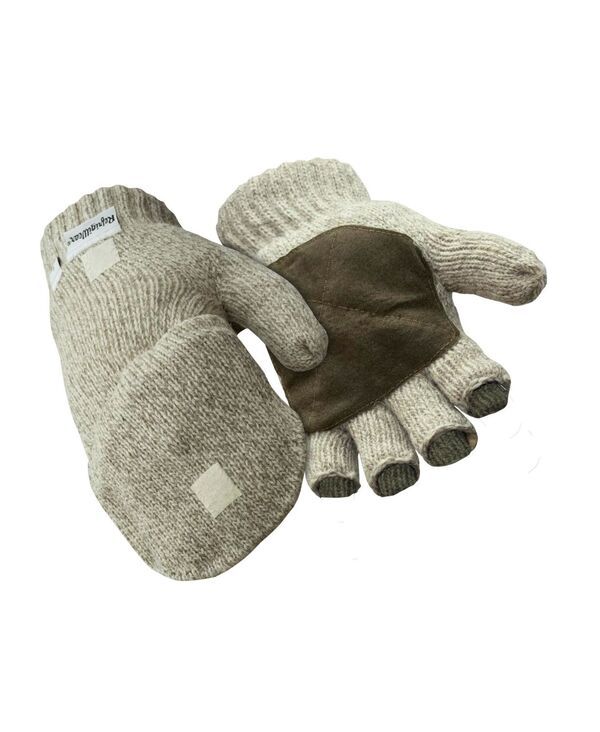 リフリジウェア メンズ アクセサリー 手袋 ウール RefrigiWear Mens Premium Wool Convertible Mitt Grey グレー
