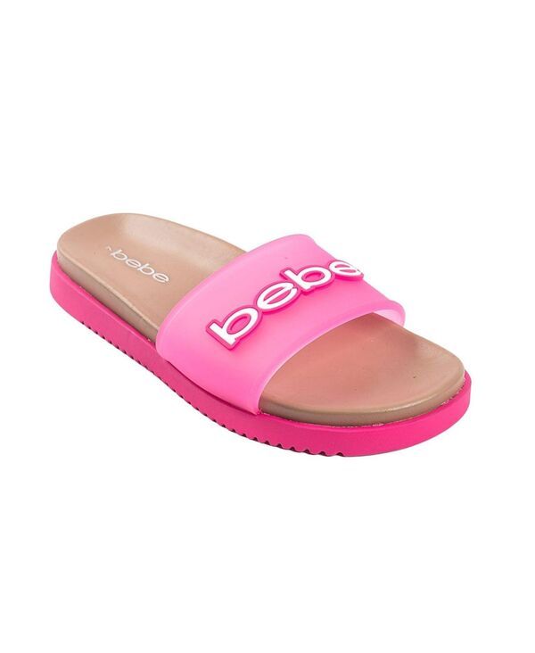 ベベ レディース シューズ サンダル ロゴ Bebe Womensandal with Translucent Upper and Rubber Logo Patch Pink multi ピンク 13,845円