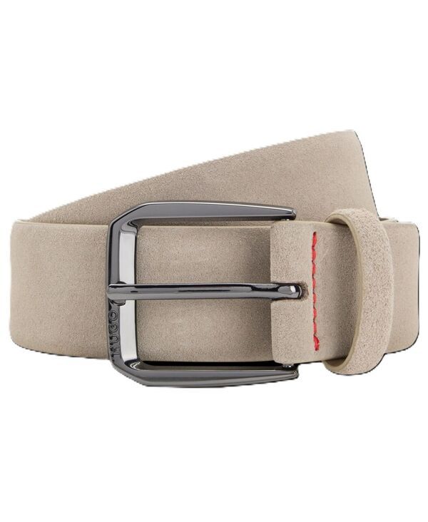 フューゴ メンズ アクセサリー ベルト レザー HUGO Boss Mensmooth Leather Dress Belt Dark Beige ベージュ