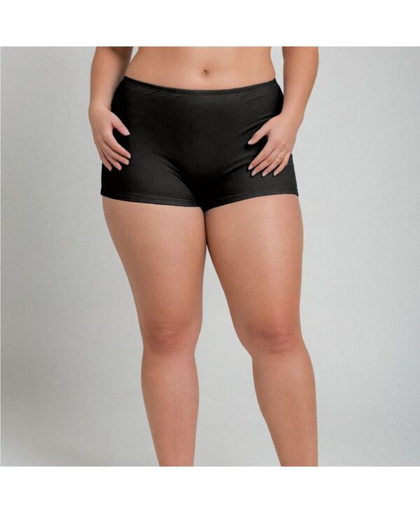 カリプサ レディース 水着 ボトムスのみ プラスサイズ ショートパンツ Calypsa Plusize Boyshorts Black ブラック