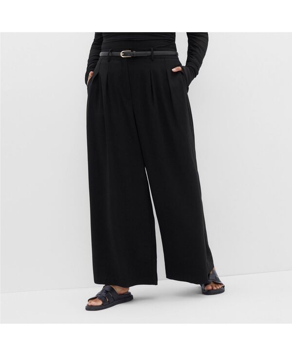 シティーシック レディース ボトムス カジュアルパンツ ワイドレッグ プラスサイズ CITY CHIC Womens Plusize Abbie Wide Leg Pant Black ブラック