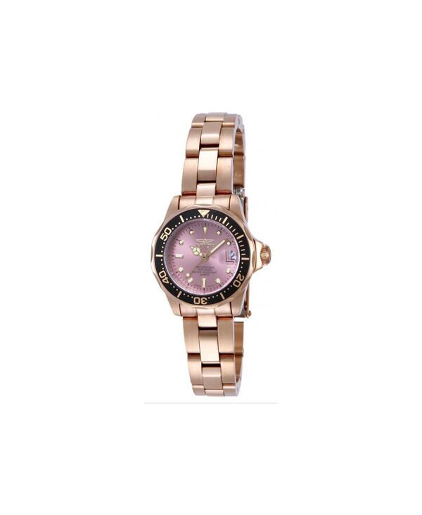 インビクタ レディース アクセサリー 腕時計 Invicta Womens 14100 Pro Diver Quartz 3 Handial Watch Rose gold ゴールド