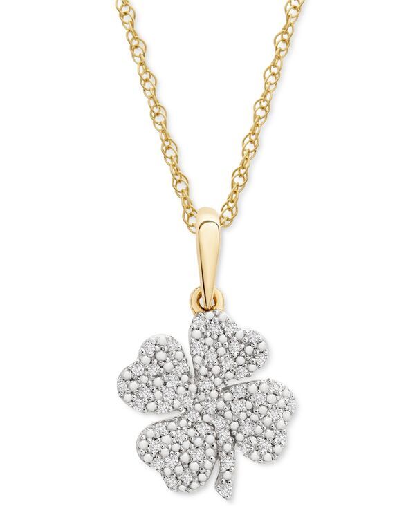 ラップド レディース アクセサリー ネックレス・チョーカー・ペンダントトップ レース Wrappediamond Clover 18 Pendant Necklace 110 ctw in 10k Y