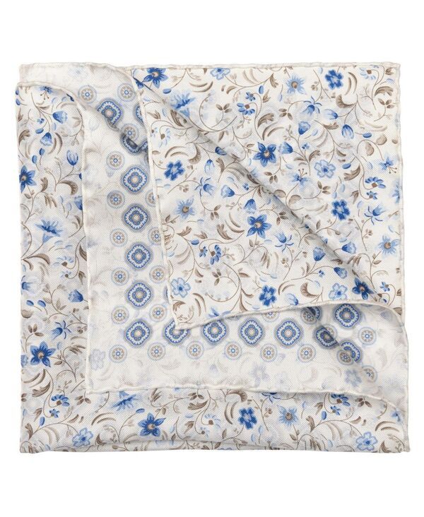 エリザベッタ メンズ アクセサリー ネクタイ シルク Elizabetta Mens Italo Double Sided Silk Pocket Square for Men Blue ブルー