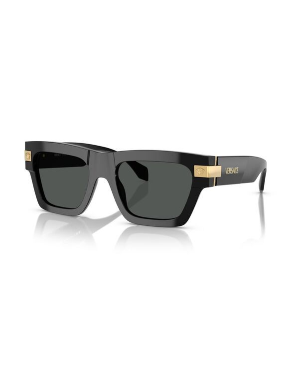 ヴェルサーチ メンズ アクセサリー サングラス・アイウェア Versace Mens Rectangle Sunglasses VE4464 Black ブラック
