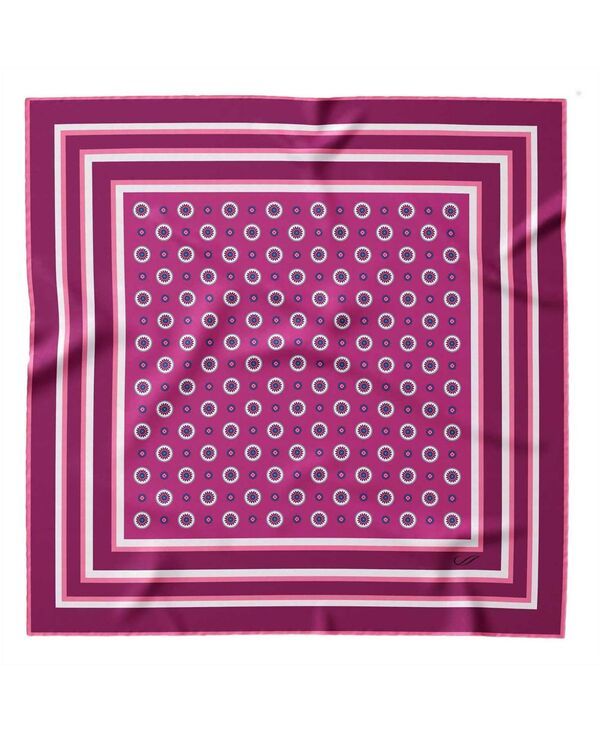 エリザベッタ メンズ アクセサリー ネクタイ シルク Elizabetta Mens Pantera Silk Pocket Square for Men Magenta マゼンタ