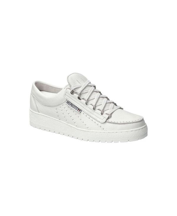 メフィスト メンズ シューズ スニーカー レザー Mephisto Mens Rainbow FullGrain Leather Sneakers White ホワイト