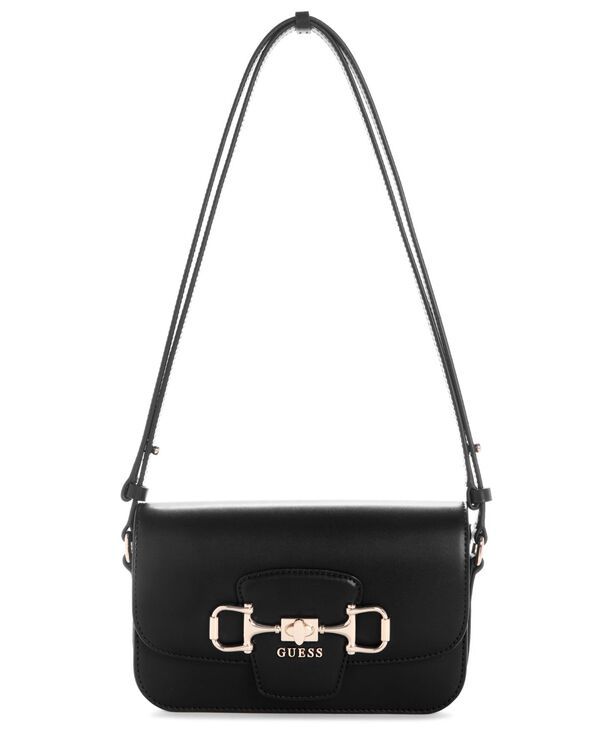 ゲス レディース バッグ GUESS Janie Convertible Flap Crossbody Bag Black ブラック