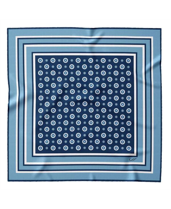 エリザベッタ メンズ アクセサリー ネクタイ シルク Elizabetta Mens Pantera Silk Pocket Square for Men Blue ブルー