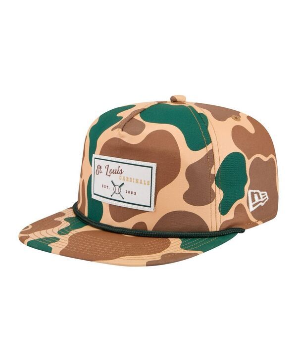 ニューエラ メンズ アクセサリー 帽子 New Era Mens Camo St Louis Cardinals Duck 19TWENTY Adjustable Hat Camo