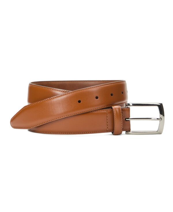ジョンストンアンドマーフィー メンズ アクセサリー ベルト レザー Johnston Murphy Mens Rectangular Buckleather Beltan タン
