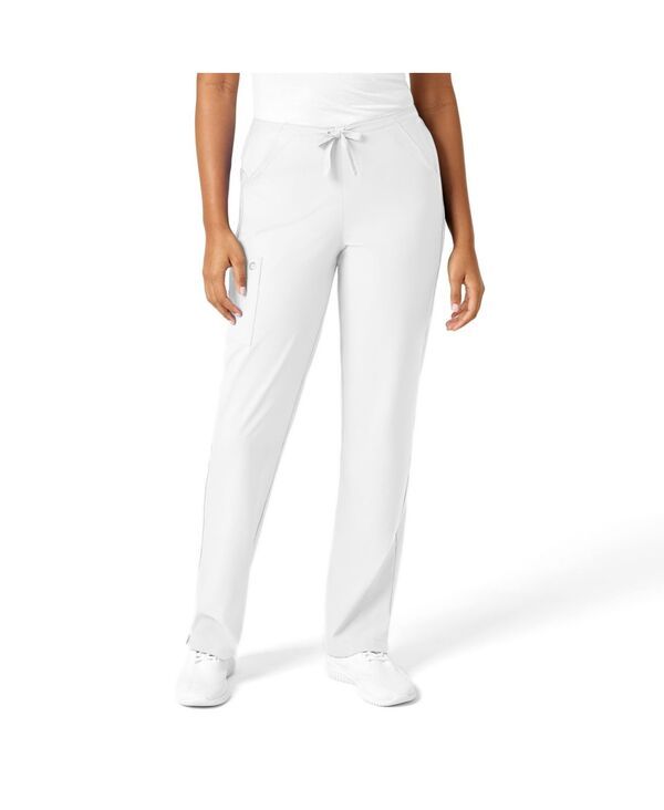 ウィンク レディース ボトムス カジュアルパンツ プラスサイズ Wink Plusize W123 Drawstring Scrub Pant White ホワイト