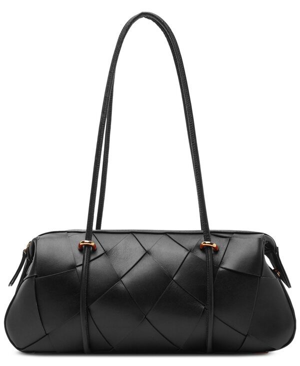 アレッツォ レディース バッグ レザー Arezzo Sarah Large Leather Shoulder Handbag Black ブラック