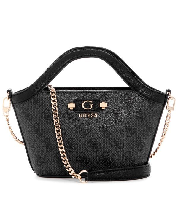 ゲス レディース バッグ GUESS Lindsey Small Tote Handbag Black ブラック