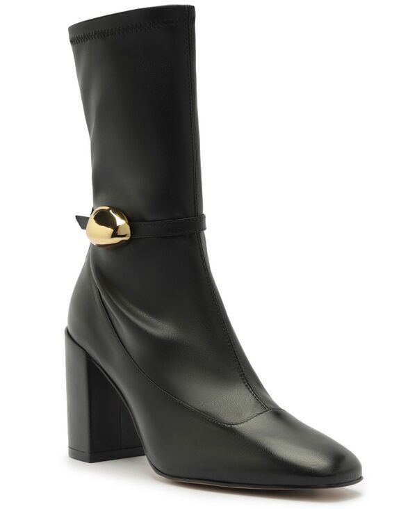 アレッツォ レディース シューズ ブーツ・レインブーツ Arezzo Womens Farrahigh Block Square Toe Booties Black ブラック