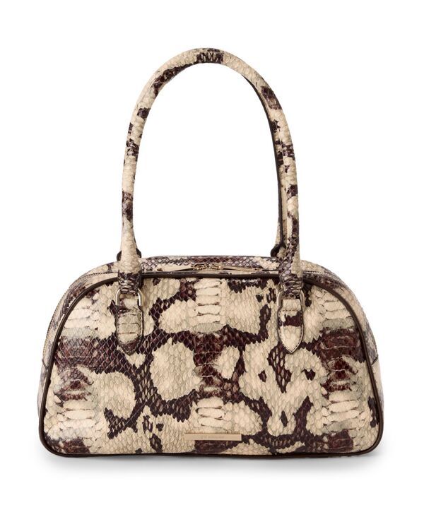 ブランミン レディース バッグ Brahmin Angie Medium Dome Satchel Handbag Feline Mythos