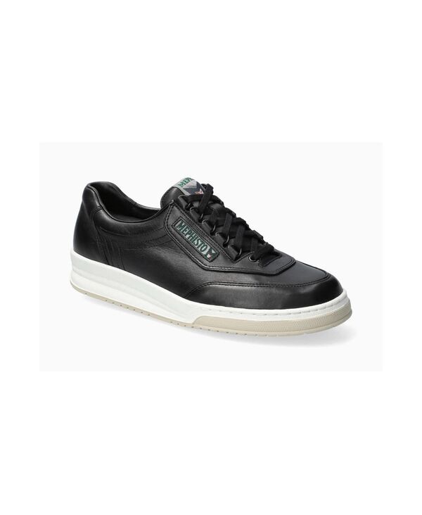 メフィスト メンズ シューズ スニーカー レザー Mephisto Mens Match Leather Sneaker Black calf ブラック