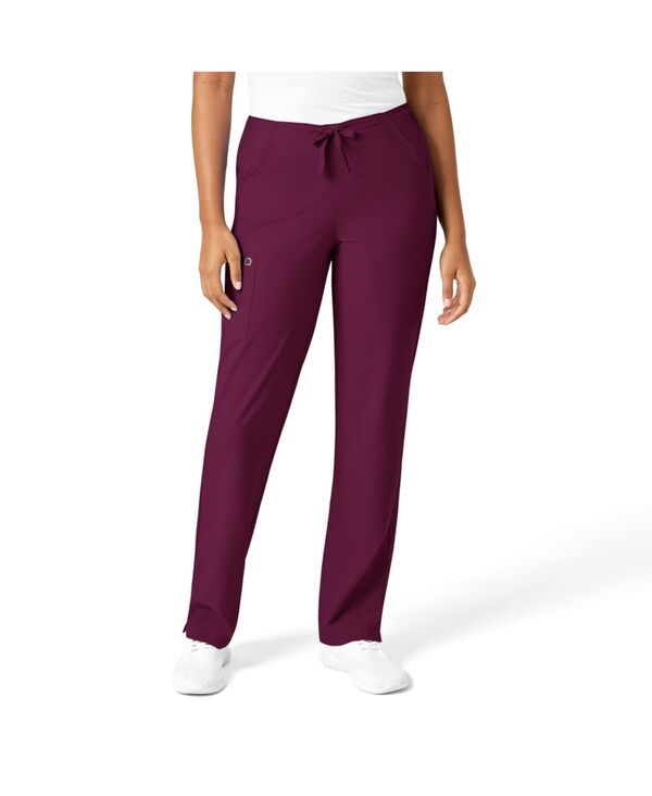 ウィンク レディース ボトムス カジュアルパンツ プラスサイズ Wink Plusize W123 Drawstring Scrub Pant Wine ワイン