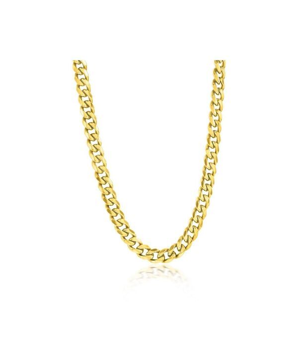 メタロ レディース アクセサリー ネックレス・チョーカー・ペンダントトップ Tシャツ レース Metallo Stainlessteel Cuban Chainecklace Gold ゴールド