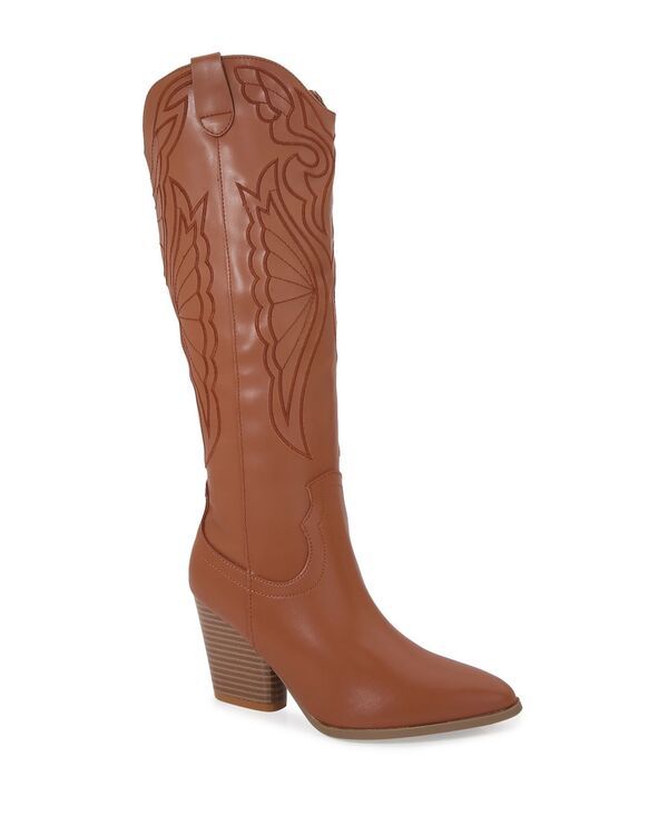バーネス レディース シューズ ブーツ・レインブーツ 刺繍 BERNESS Womens Anamaria Knee High Embroide red Western Boots Camel キャメ
