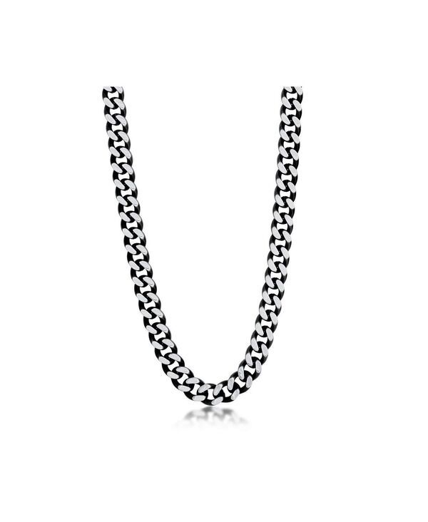 メタロ レディース アクセサリー ネックレス・チョーカー・ペンダントトップ Tシャツ レース Metallo Stainlessteel Cuban Chainecklace Black ブラック