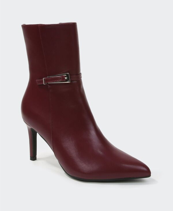 バーネス レディース シューズ ブーツ・レインブーツ アンクル BERNESS Womens Kairi Stiletto Ankle Boots Wine ワイン