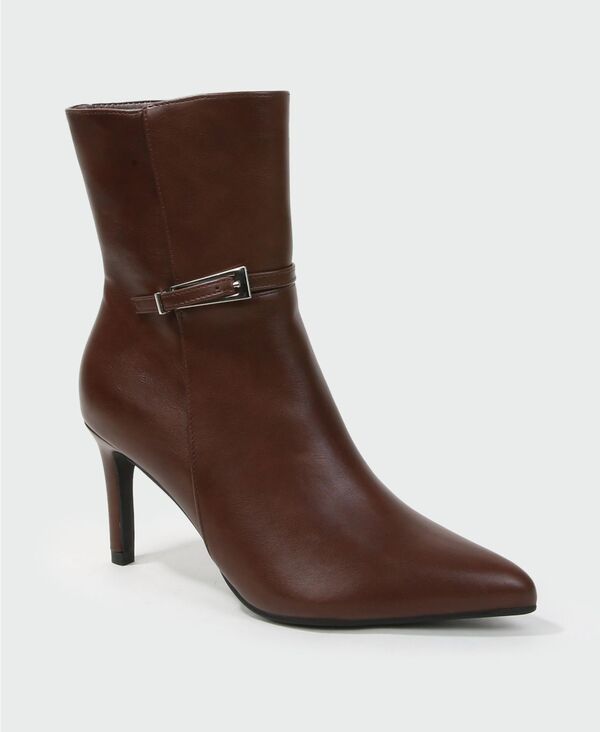 バーネス レディース シューズ ブーツ・レインブーツ アンクル BERNESS Womens Kairi Stiletto Ankle Boots Brown ブラウン