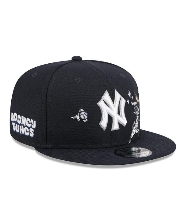 ニューエラ メンズ アクセサリー 帽子 New Era Mens Navy New York Yankees Looney Tunes Bugs Bunny 9FIFTY Snapback Hat N
