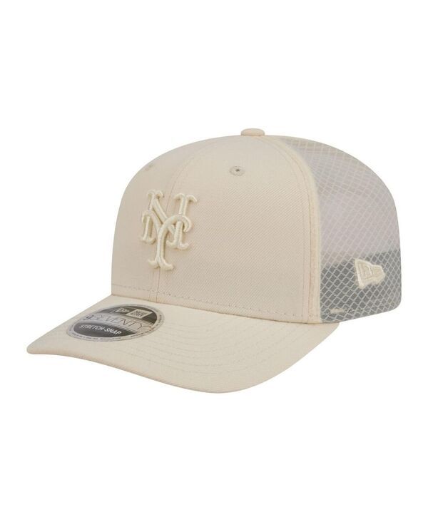 ニューエラ メンズ アクセサリー 帽子 New Era Mens Light Beige New York Mets Color Pack 9SEVENTY Trucker Adjustable Ha