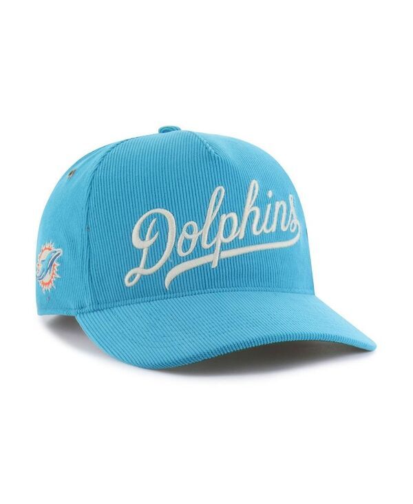 47 ブランド メンズ アクセサリー 帽子 コーデュロイ 47 Brand Mens Aqua Miami Dolphins Golden Age Corduroy Hitch Adjustable