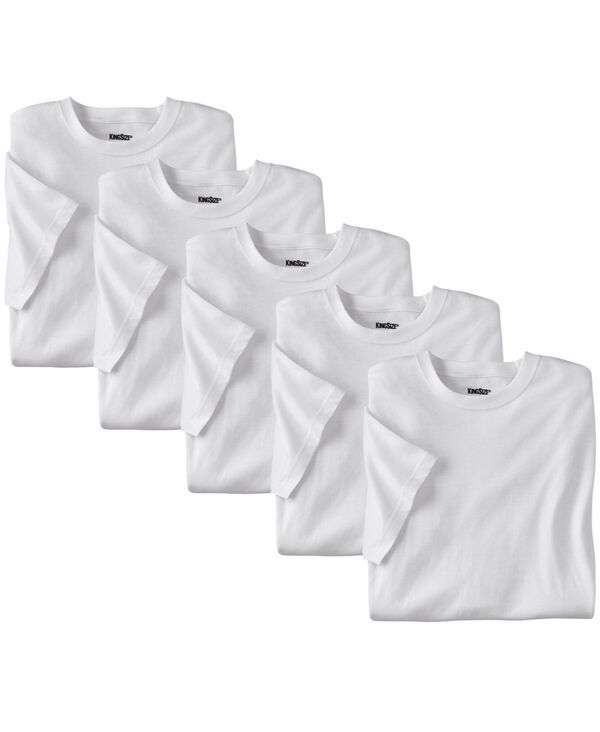 キングサイズ メンズ トップス シャツ クルーネック トール コットン KingSize Big Tall 3Pack Cotton Crewneck Undershirt White ホワイト
