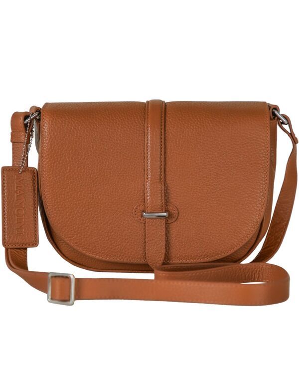 マンシーニ レディース バッグ ミニ Mancini Lisa Mini Crossbody Bag Camel キャメル