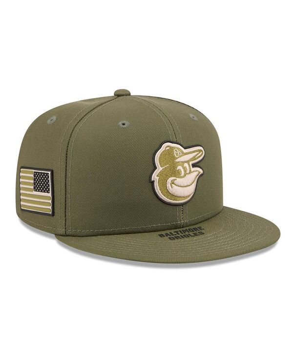ニューエラ メンズ アクセサリー 帽子 New Era Mens Olive Baltimore Orioles 2026 Armed Forces Day 59FIFTY Fitted Hat Ol