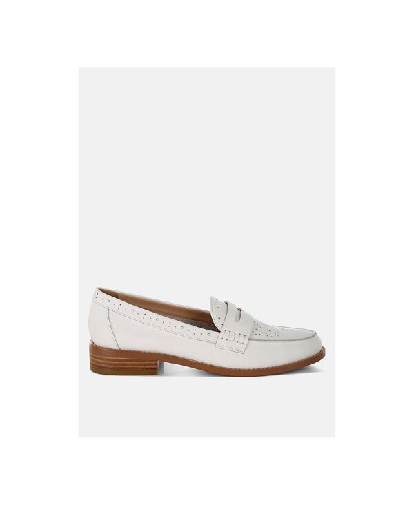 ラグアンドコー レディース シューズ スリッポン・ローファー ヒール Rag Co Rag and Co Womens Clotilda Perforated Low Heeloafers Off w