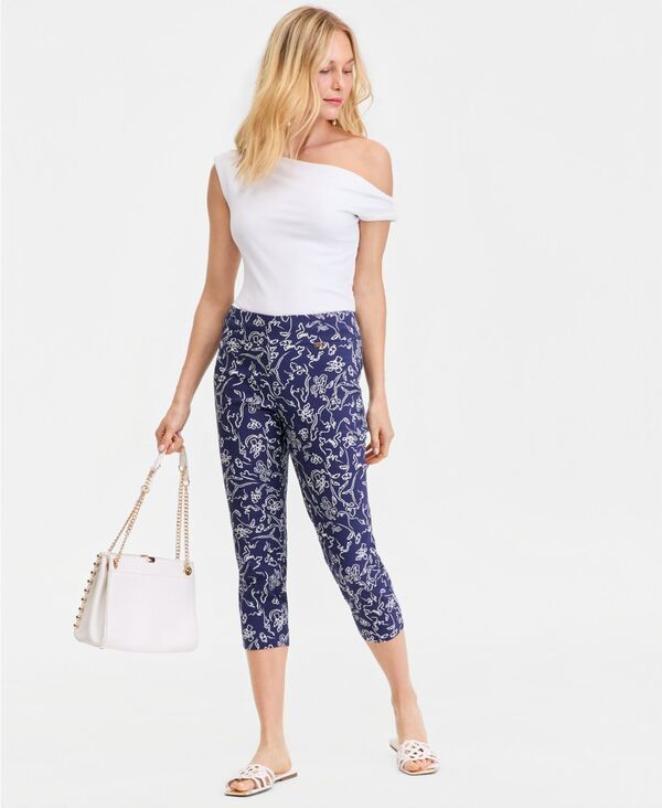 アイエヌシー インターナショナル コンセプト レディース ボトムス カジュアルパンツ プリント キャップ INC International Concepts Womens Printed Capri