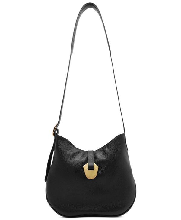 アレッツォ レディース バッグ レザー Arezzo Sabrina Smalleather Snap Button Crossbody Handbag Black ブラック