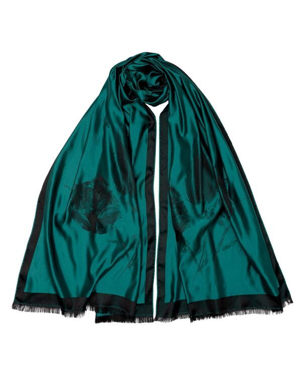 エリザベッタ レディース アクセサリー マフラー・ストール・スカーフ シルク Elizabetta Fortuna Silk ScarfShawl for Women Emerald green グリ