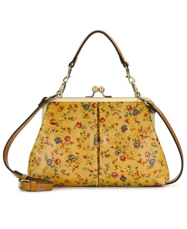 パトリシアナシュ レディース バッグ レザー Patricia Nash Vione Smalleather Kisslock Frame Crossbody Handbag Fleur De Jar