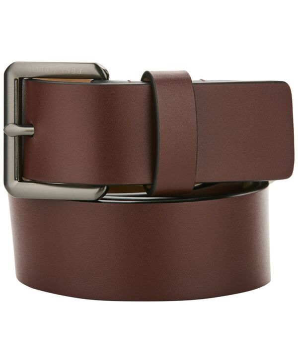 ペリーエリス メンズ アクセサリー ベルト レザー Perry Ellis Portfolio Mens Casualeather Harness Belt Brown ブラウン