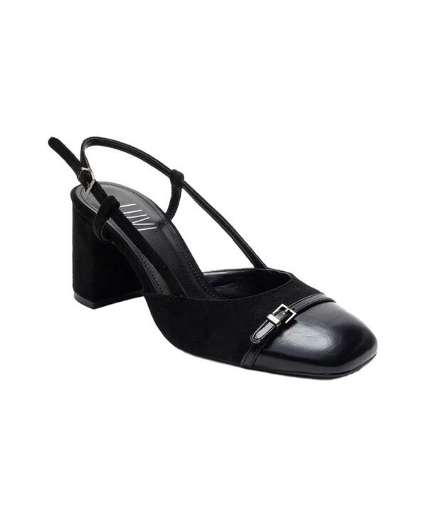 プロローグシューズ レディース パンプス Prologue Shoes Womens Desia Slingback Round Toe Pumps Black suede ブラック