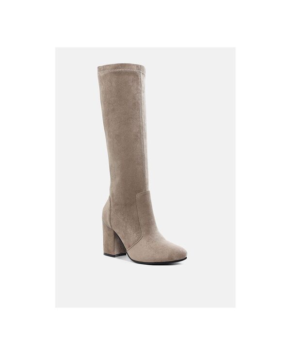 ラグアンドコー レディース シューズ ブーツ・レインブーツ Rag Co Rag and Co Womensaloniki Microfiber Calf Boots Taupe microfiber