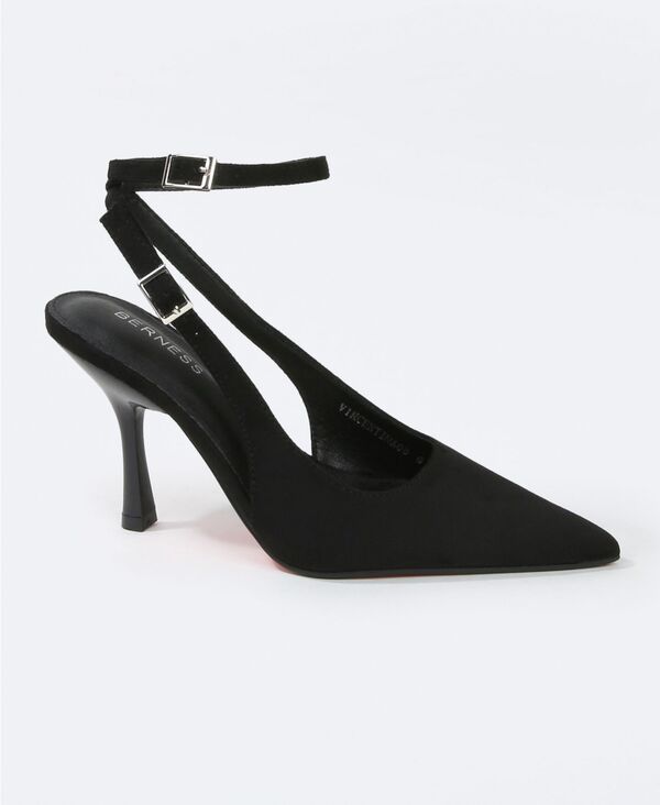 バーネス レディース シューズ パンプス アンクル ヒール BERNESS Womens Vincentinankle Strap Slingback Heels Black ブラック