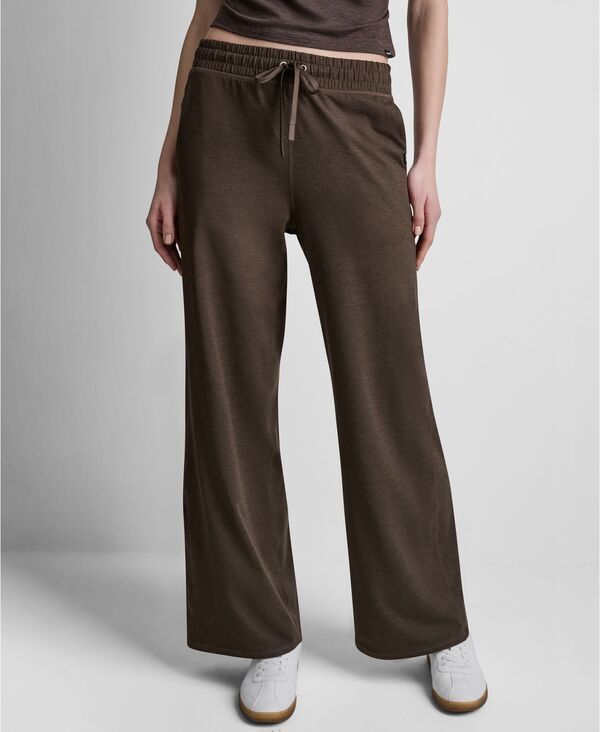 ダナ キャラン ニューヨーク レディース ボトムス カジュアルパンツ DKNY Womens RegularFit WideLeg Pants Espresso Spacedye