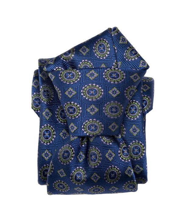 エリザベッタ メンズ アクセサリー ネクタイ シルク Elizabetta Mens Ercole Silk Jacquard Tie for Men Ultramarine blue ブルー