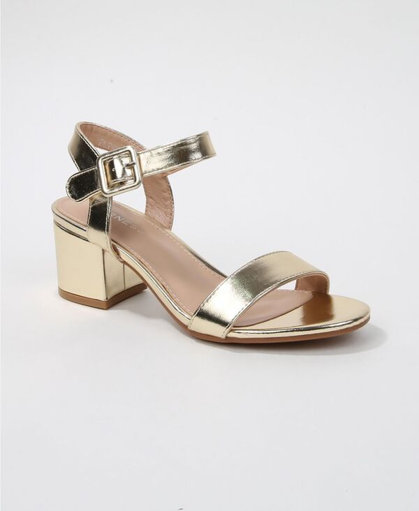 バーネス レディース シューズ サンダル ヒール BERNESS Womens Elisha Classic Strap Block Heel Dressandals Gold ゴールド