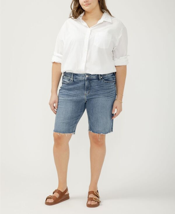 シルバー ジーンズ レディース ボトムス ハーフパンツ・ショーツ プラスサイズ ショートパンツ Silver Jeans Co Plusizelyse Bermuda Shortsunset